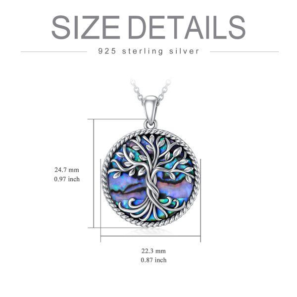 Sterling Silver Tree Of Life Necklace-4