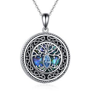 Sterling Silver Celtic Tree Of Life Necklace-0