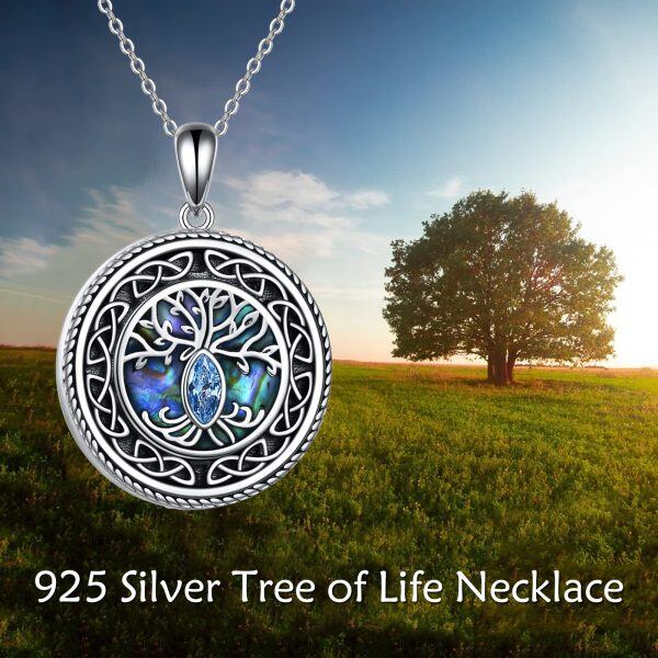 Sterling Silver Celtic Tree Of Life Necklace-1