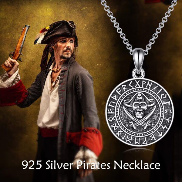 Sterling Silver Pirates Necklace-1