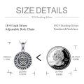 wholesale 925 Sterling Silver Pirate Skull & Crossbones Pendant Necklace for Men-0-4
