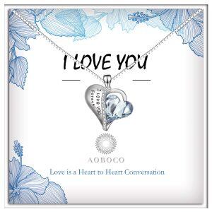 Sterling Silver I Love You Forever Necklace -0