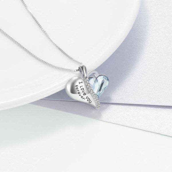 Sterling Silver I Love You Forever Necklace -3