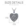 wholesale 925 Sterling Silver Heart Mother & Child Pendant Necklace with Angel Wings and Engraved Nameplate for Women Girls  45cm Chain Length-0-6
