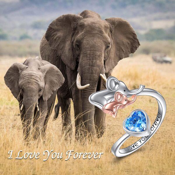 Sterling Silver Elephant Rings-1