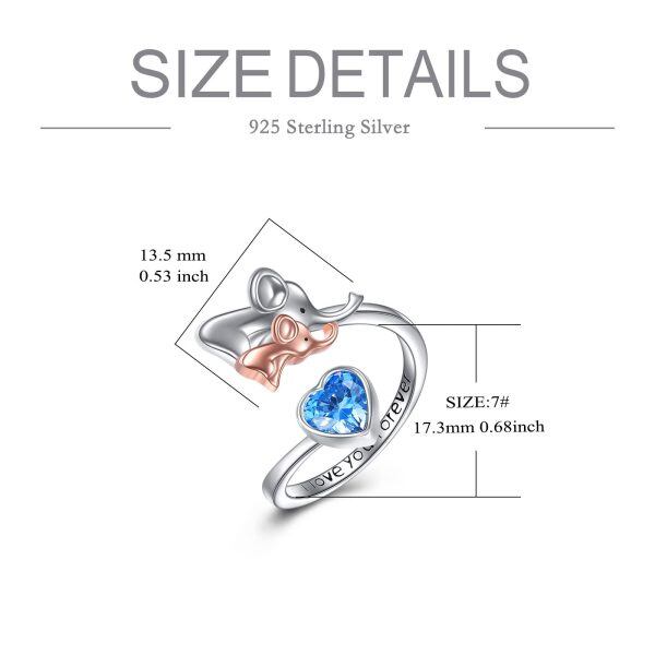 Sterling Silver Elephant Rings-4