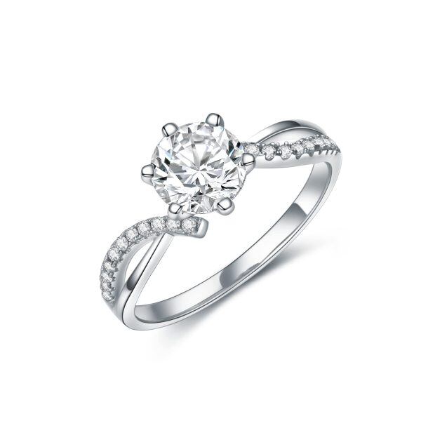 Sterling Silver Moissanite rings -1