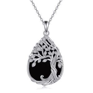 Sterling Silver Tree Of Life Necklace-0