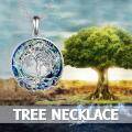 wholesale 925 Sterling Silver Blue Crystal Tree of Life Pendant Necklace Gift for Mom-0-4