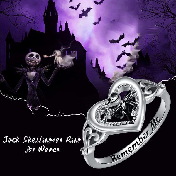 Sterling Silver Jack Skellington Rings -1