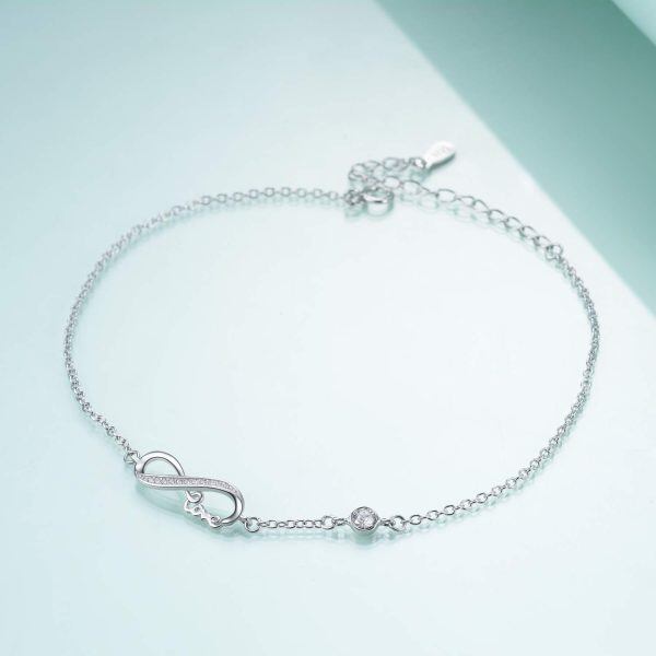 Sterling Silver Infinity Bracelet-1