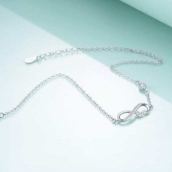 Sterling Silver Infinity Bracelet-2