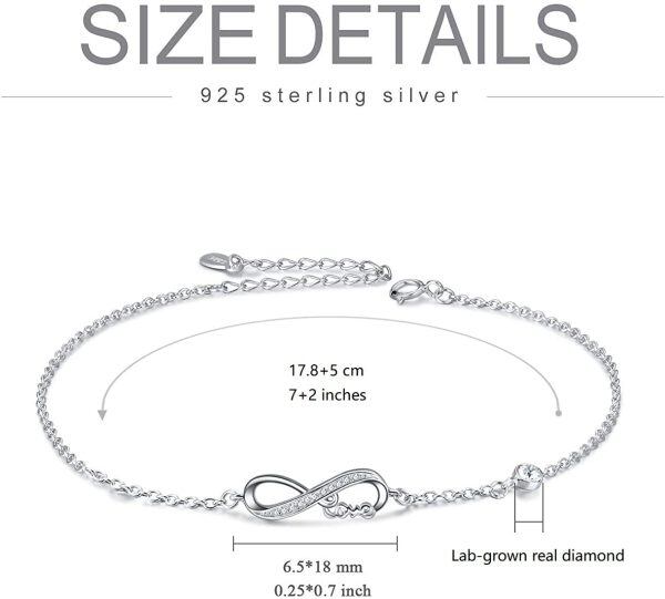 Sterling Silver Infinity Bracelet-3