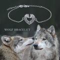 wholesale 925 Sterling Silver Wolf Heart Charm Bracelet for Women - Wholesale Jewelry-0-4