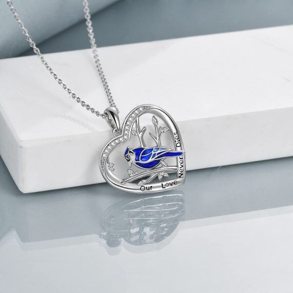 Sterling Silver Blue Jay Necklace-2