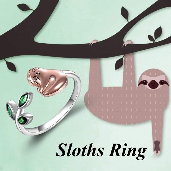 Sterling Silver Sloth Rings-4