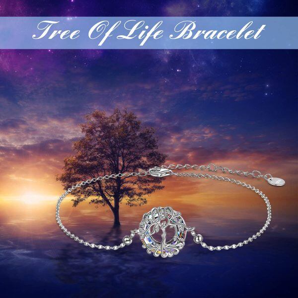 Sterling Silver Tree Of Life Bracelets-4