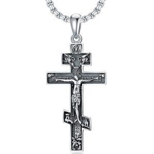 Sterling Silver Saint Necklace-0