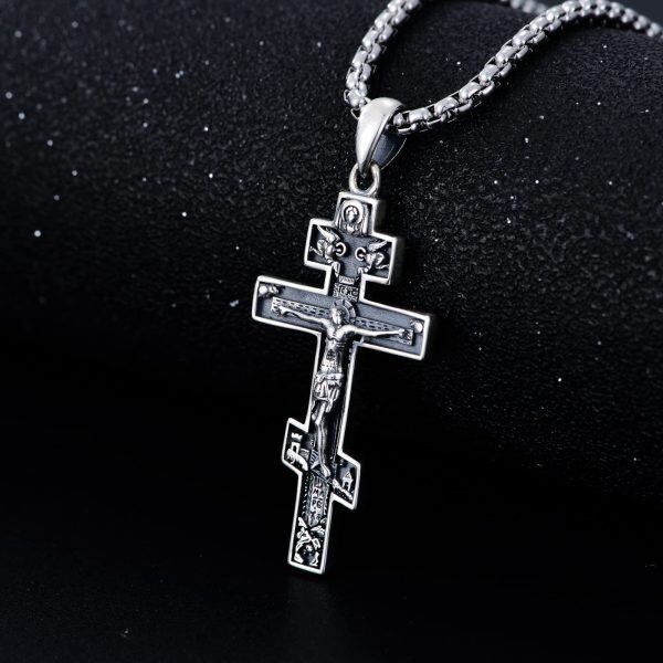 Sterling Silver Saint Necklace-3