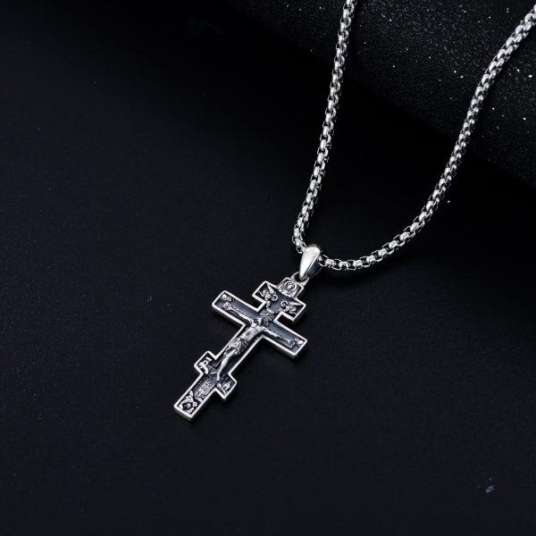 Sterling Silver Saint Necklace-4