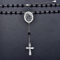 wholesale 925 Sterling Silver 6mm Saint Christopher Medal Figaro Chain Bracelet for Men & Women - Adjustable Religious Jewelry-0-10