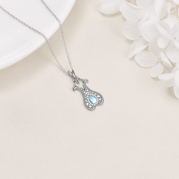 Sterling Silver Tulip Necklace -4