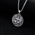 wholesale 925 Sterling Silver Baphomet Symbol Pendant Necklace  for Men/Women-0-3