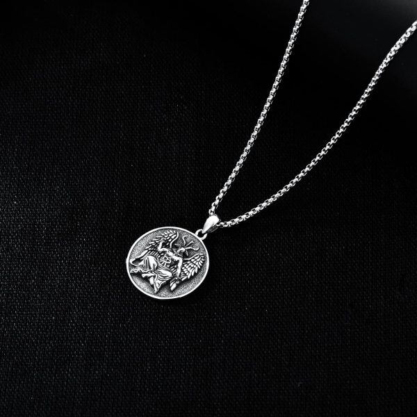 Sterling Silver Viking Necklace-4