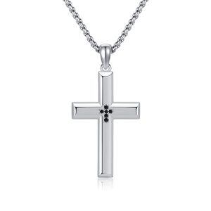 Sterling Silver Cross Necklace-0