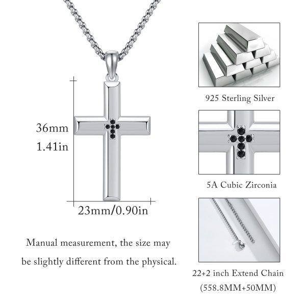 Sterling Silver Cross Necklace-5