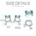 wholesale Sterling Silver Frog Earrings - Rhodium Plated-0-11