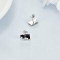 wholesale 925 Sterling Silver Penguin Origami Stud Earrings for Women Girls Gift Idea-0-3