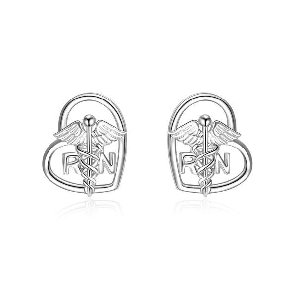 Sterling Silver NursingStud Earrings -0