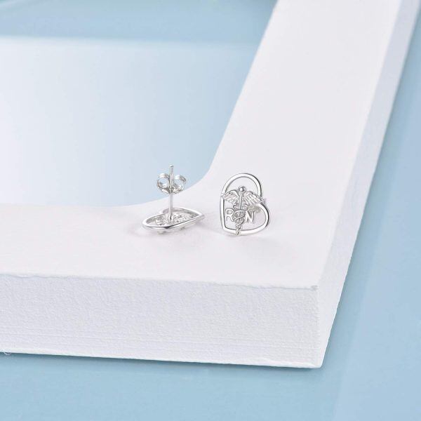 Sterling Silver NursingStud Earrings -1