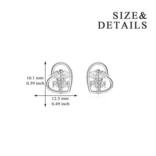 Sterling Silver NursingStud Earrings -3