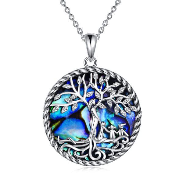 Sterling Silver Tree Of Life Necklace-0