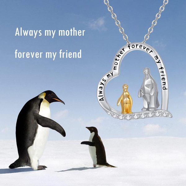 Sterling Silver Penguin Necklace -3