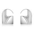 wholesale 925 Sterling Silver Padlock Shape Stud Earrings for Women-0-0