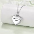 wholesale 925 Sterling Silver Heart Shaped Abalone Shell Guitar Music Notes Cremation Jewelry Keepsake Pendant Necklace with Funnel and Fill Tool-0-3