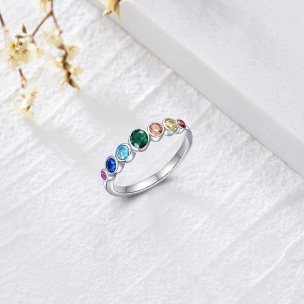 Sterling Silver Chakra Ring-1