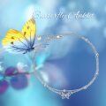 wholesale 925 Sterling Silver Butterfly Dragonfly Evil Eye Anklet for Women-0-3