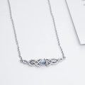 wholesale 925 Sterling Silver Moonstone Celtic Knot Pendant Necklaces for Women-0-1