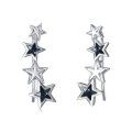 wholesale 925 Sterling Silver Star Crystal Cuff Earrings for Women - Wholesale-0-0