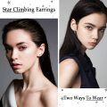 wholesale 925 Sterling Silver Star Crystal Cuff Earrings for Women - Wholesale-0-2