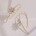 wholesale 925 Sterling Silver Daisy Flower Dangle Drop Earrings for Women - Wholesale-0-1