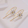 wholesale 925 Sterling Silver Daisy Flower Dangle Drop Earrings for Women - Wholesale-0-2