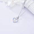 wholesale 925 Sterling Silver Heart Crown Initial J Pendant Necklace for Girls & Kids-0-4