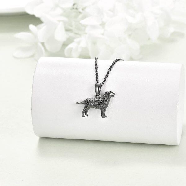 Sterling Silver Labrador Dog Necklace -2