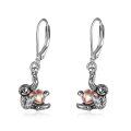 wholesale 925 Sterling Silver Sloth Heart Dangle Drop Earrings for Women - Wholesale-0-0