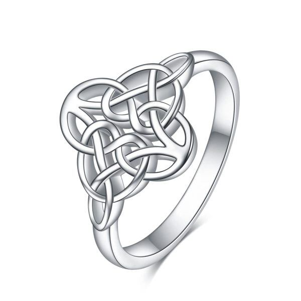 925 Sterling Silver Celtic Knot Ring-0